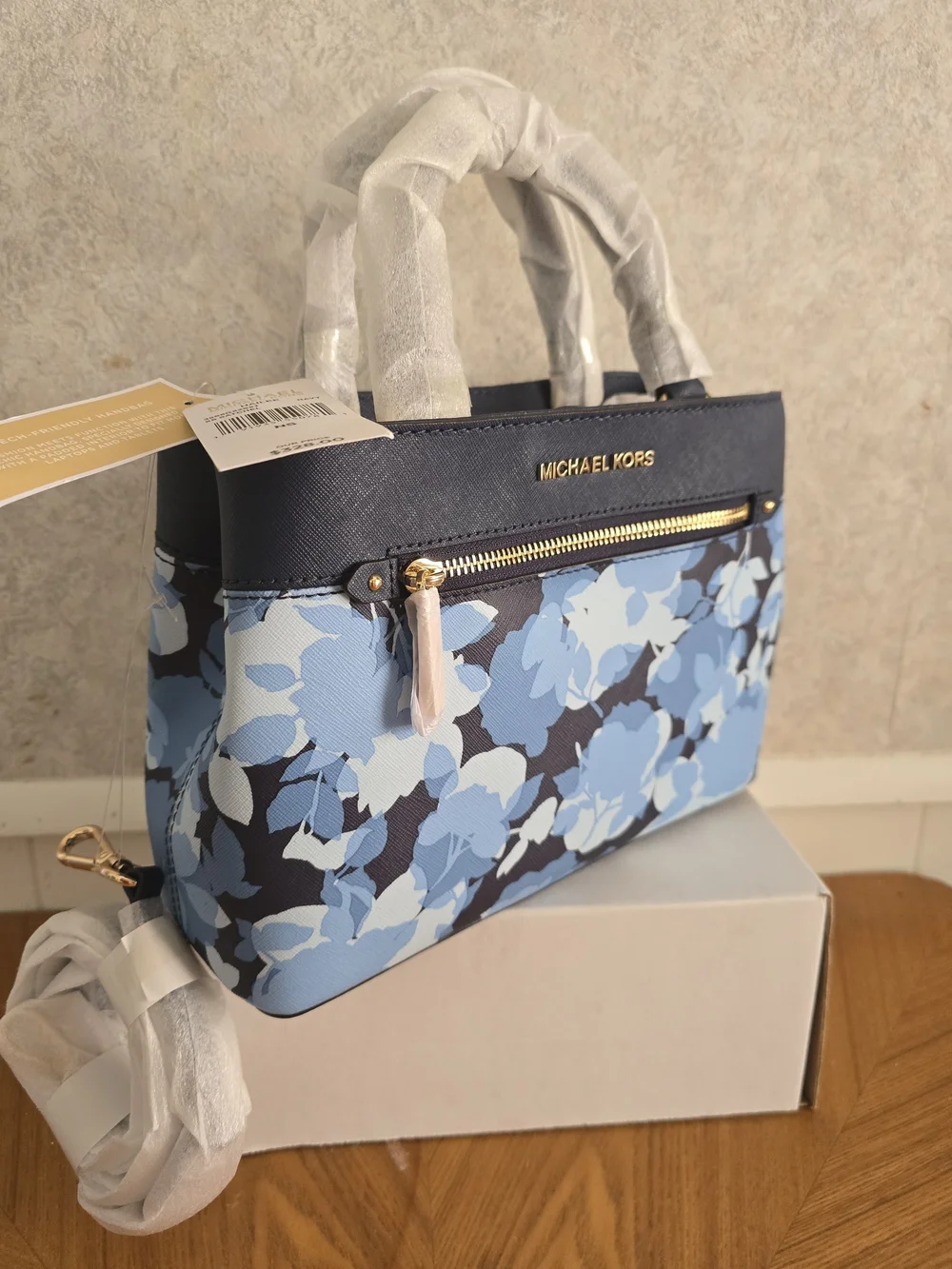 MICHAEL Michael Kors Blue Floral Satchel